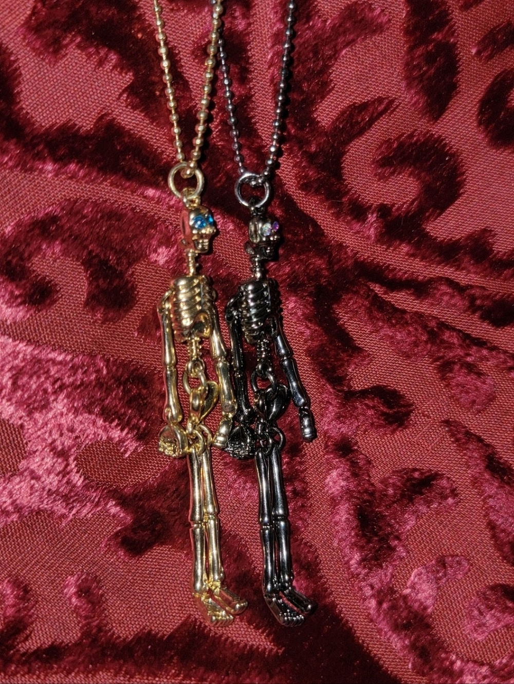 Betsey Johnson Skeletons Necklaces
